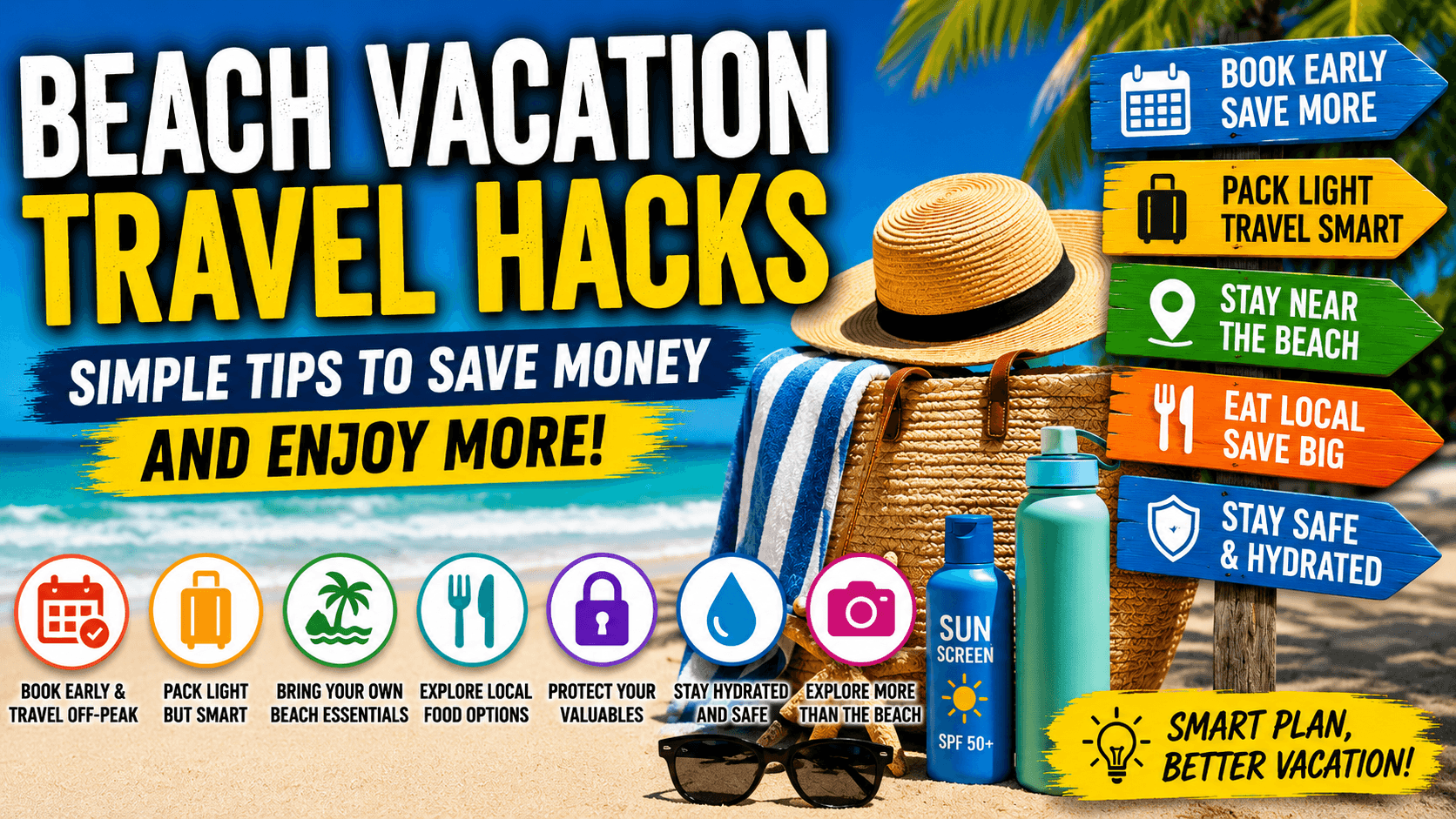 Beach Vacation Travel Hacks: Simple Tips to Save Money and Enjoy More image