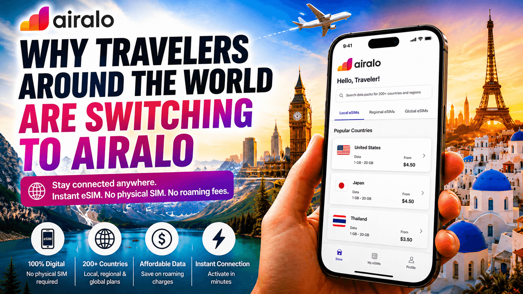 Why Travelers Around the World Are Switching to Airalo image